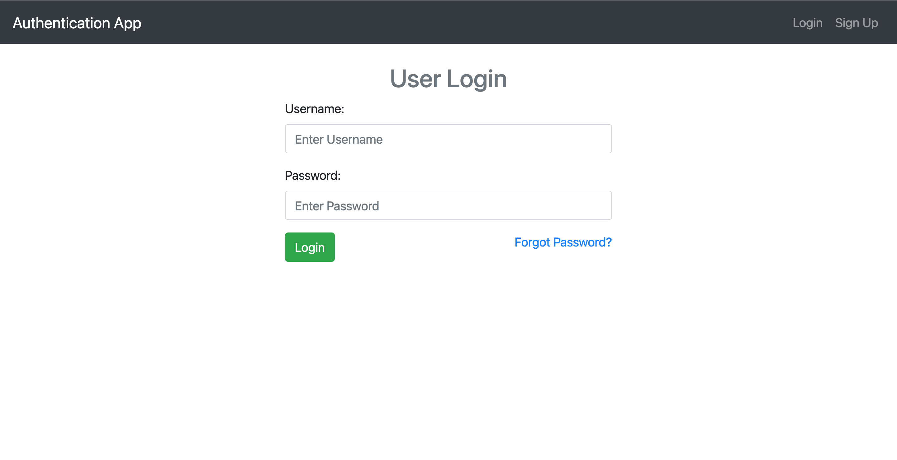 User Auth System